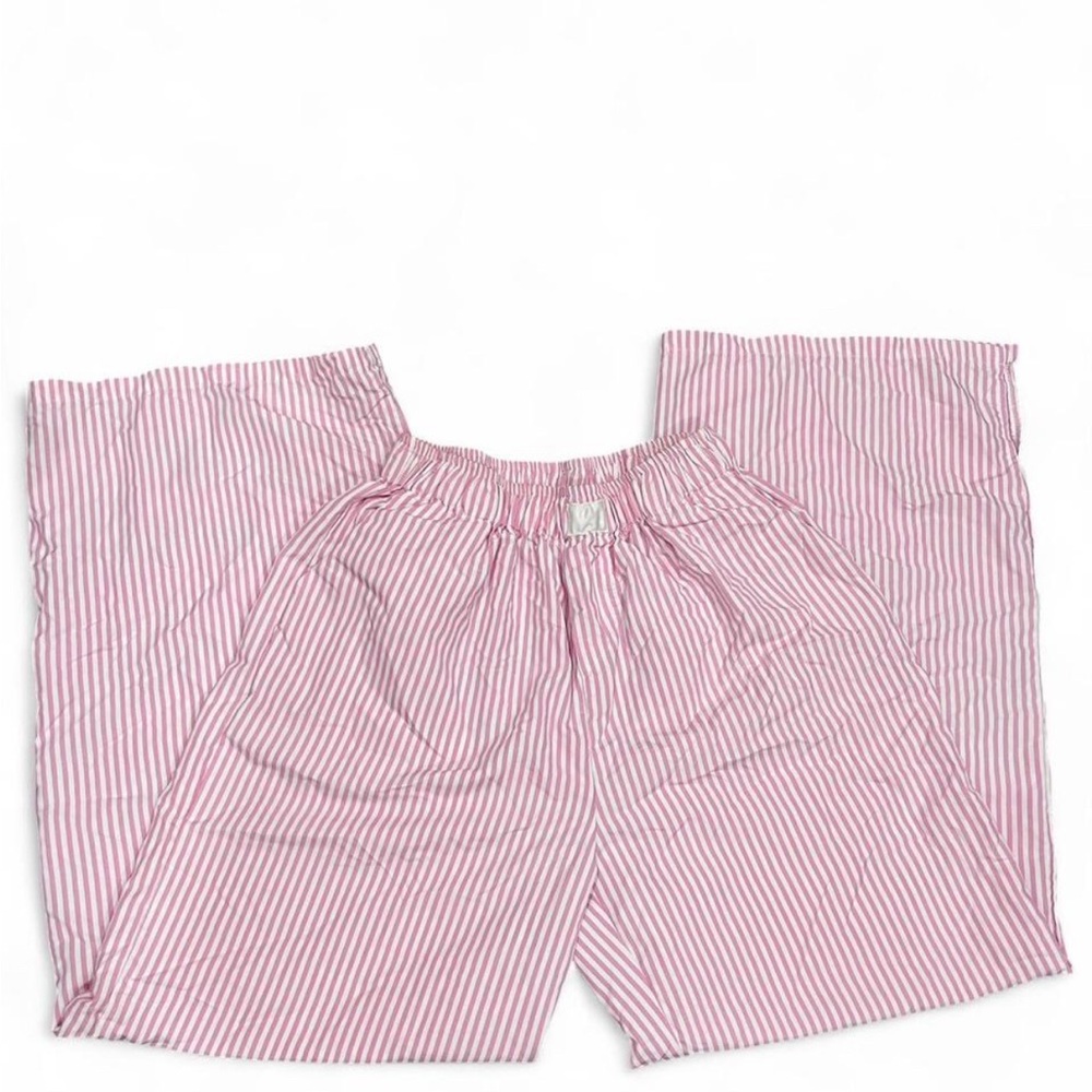 Women's Pink Striped Pajama Bottoms